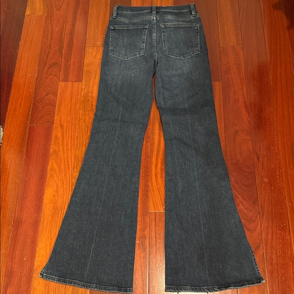 Frame Le Easy Flare high waisted boot leg jeans with split bottom hem πHPπ - Picture 13 of 14